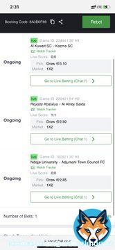 3/3 live bet . 22 Odds . Risky . Staked responsibly
