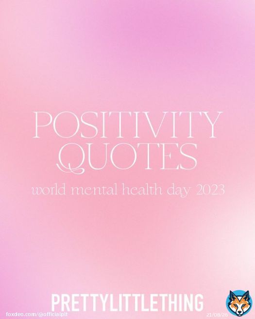 Today is #WorldMentalHealthDay  Here are some positive quotes not just for today but every day  Comment some more below