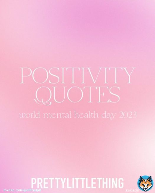 Today is #WorldMentalHealthDay  Here are some positive quotes not just for today but every day  Comment some more below