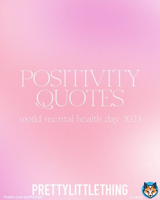 Today is #WorldMentalHealthDay  Here are some positive quotes not just for today but every day  Comment some more below