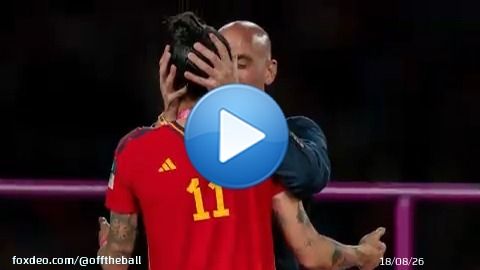 'There's only two things that everyone is talking about in Spain right now: one would be the heat, the other is Rubiales!'    Luis Rubiales' kiss on Jenni Hermoso and the subsequent fallout is the biggest story across Spain this week, says @SemraHuntHunter.   #SURExFIFAWWC | @Sure