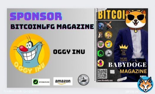 #BABYDOGECOIN WORLDWIDE PREMIERE  ON BIGGEST CRYPTO MAGAZINE BITCOINLFG  1 #Bitcoin&nbsp; Giveaway  also today .  Sponsor of the Event @Oggy_Inu  Magazine is available for 100Million+ Amazon Kindle users & 1Million BitcoinLFG  users .  Magazine is Available on  Free + 3D On&hellip;