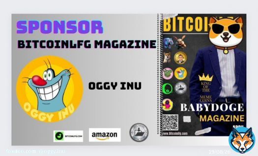 #BABYDOGECOIN WORLDWIDE PREMIERE  ON BIGGEST CRYPTO MAGAZINE BITCOINLFG  1 #Bitcoin&nbsp; Giveaway  also today .  Sponsor of the Event @Oggy_Inu  Magazine is available for 100Million+ Amazon Kindle users & 1Million BitcoinLFG  users .  Magazine is Available on  Free + 3D On&hellip;