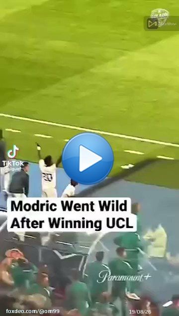 مودريتش يحتفل كأنها أول بطوله له .. شغف