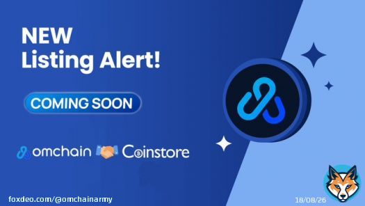 #Omchain  is being listed on @CoinstoreExc  and we are running a special draw for this listing.   Giveaway   -900 #OMC ($20)  -24 Hours   2  winner      Rt & Like   @omchainARMY  #NewListing #Giveaway #Omchain #Ethereum #Bitcoin