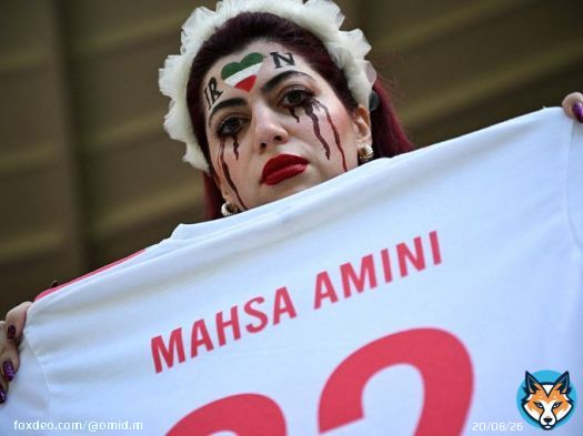 Qatar is terrible regarding freedom of speech. Removing a fan by security agents at #IranvsWales, who had a shirt with #MahsaAmini&rsquo;s name on it, is despicable. It's not about cultural differences. It's censorship. Period. Pics: @DM_Harding #مهسهسا_امینی #IranRevolution #Qatar2022