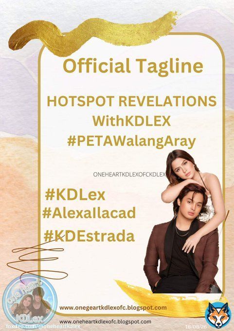 Twitter Party Starts Now @alexailacad @kdestrada_ Official Tagline: HOTSPOT REVELATIONS WithKDLEX #PETAWalangAray -No Emojis -No Double Tagging -No Numbers -Engage to big accounts -Tweet w/photos, gifs & vids Retweet Requote Reply