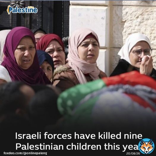 Israeli occupation forces have murdered 42 Palestinians, including 9 children, since the beginning of the year, according to the Palestinian health ministry