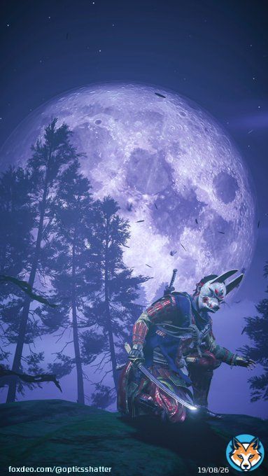 #GGHSHFULLMOON  Ghost of Tsushima  #VGPUnite #VirtualPhotography #GamerGram #WorldofVP #VPRetweet #ArtisticofSociety