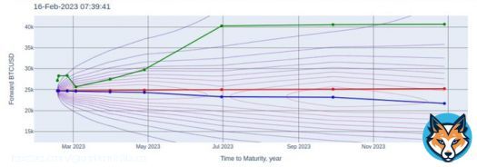 After a brief, sharp move 2d ago #Bitcoin market expects next push before 3MAR. After the move the shape of the upper forward curve experiences certain swing on the short term. The long term vision targeting the level of $45k does not change. Regulatory pressure? #crypto #DeFi