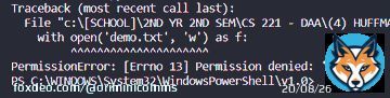 how to allow permission to access (write/read) files (.txt && .bin)?? ive been getting this error sa python... di ko na tanda pano ko napagana dati   lf commissioner programmer programming python