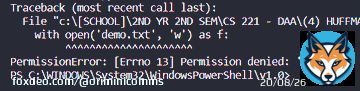how to allow permission to access (write/read) files (.txt && .bin)?? ive been getting this error sa python... di ko na tanda pano ko napagana dati   lf commissioner programmer programming python