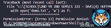 how to allow permission to access (write/read) files (.txt && .bin)?? ive been getting this error sa python... di ko na tanda pano ko napagana dati   lf commissioner programmer programming python