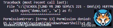 how to allow permission to access (write/read) files (.txt && .bin)?? ive been getting this error sa python... di ko na tanda pano ko napagana dati   lf commissioner programmer programming python