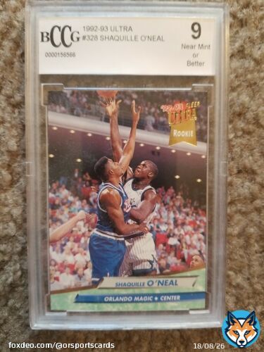 #sportscards #thehobby #sportscardsforsale #hobbystreak @BlazedRTs @Hobby_Connect @HobbyRetweet_ #basketball #NBAfi #NBAExtra #NBAPlayoffs #NBABDAY #NBA @SHAQ Check out SHAQUILLE O'NEAL 1992 ULTRA BCCG 9 MINT GRADED NBA ROOKIE RC #32  #eBay via @eBay