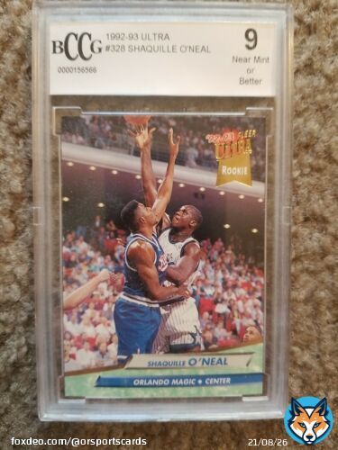 #sportscards #thehobby #sportscardsforsale #hobbystreak @BlazedRTs @Hobby_Connect @HobbyRetweet_ #basketball #NBAfi #NBAExtra #NBAPlayoffs #NBABDAY #NBA @SHAQ Check out SHAQUILLE O'NEAL 1992 ULTRA BCCG 9 MINT GRADED NBA ROOKIE RC #32  #eBay via @eBay