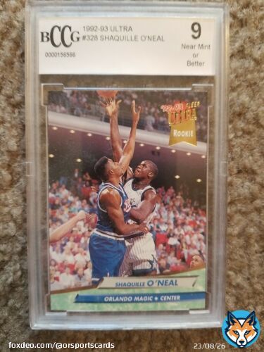 #sportscards #thehobby #sportscardsforsale #hobbystreak @BlazedRTs @Hobby_Connect @HobbyRetweet_ #basketball #NBAfi #NBAExtra #NBAPlayoffs #NBABDAY #NBA @SHAQ Check out SHAQUILLE O'NEAL 1992 ULTRA BCCG 9 MINT GRADED NBA ROOKIE RC #32  #eBay via @eBay