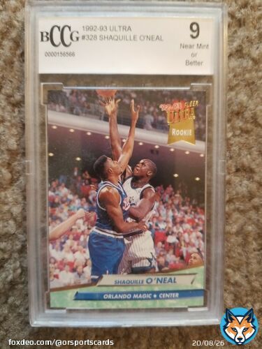 #sportscards #thehobby #sportscardsforsale #hobbystreak @BlazedRTs @Hobby_Connect @HobbyRetweet_ #basketball #NBAfi #NBAExtra #NBAPlayoffs #NBABDAY #NBA @SHAQ Check out SHAQUILLE O'NEAL 1992 ULTRA BCCG 9 MINT GRADED NBA ROOKIE RC #32  #eBay via @eBay