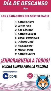 Ganadores del maillot @tjcope- @OTTOBOSLEY del primer bloque de #LaVueltaEnCOPE. ¡Todavía quedan 12 oportunidades más! ¡Os esperamos!