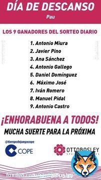 Ganadores del maillot @tjcope- @OTTOBOSLEY del primer bloque de #LaVueltaEnCOPE. ¡Todavía quedan 12 oportunidades más! ¡Os esperamos!