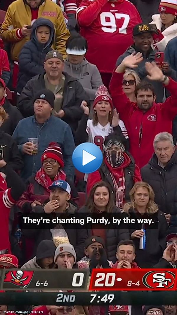 Brock Purdy chants are filling Levi&rsquo;s Stadium!    #49ers || #FTTB