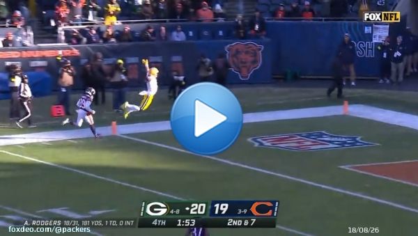 You're not gonna catch @ChristianW2017!  -yard TOUCHDOWN   #GBvsCHI | #ProBowlVote | #GoPackGo   FOX