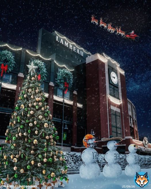 From our home to yours, Merry Christmas.      #GoPackGo