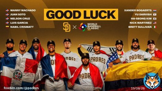 Best of luck to all of our players who will be representing their countries in the World Baseball Classic