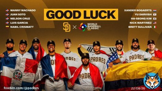 Best of luck to all of our players who will be representing their countries in the World Baseball Classic