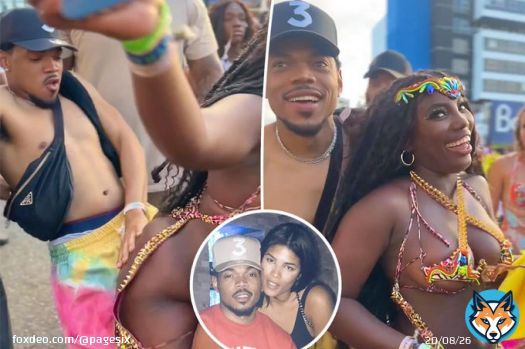 Married Chance the Rapper dances &lsquo;inappropriately&rsquo; with another woman in Jamaica