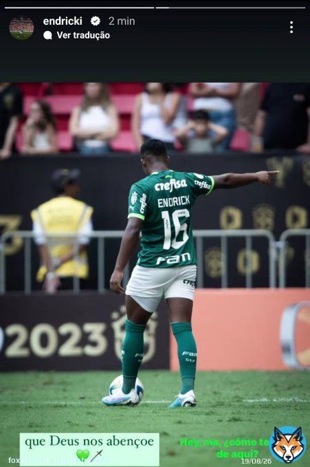 Endrick foi relacionado para o jogo de logo mais contra o Mirassol.  Outros titulares aparecem no v&iacute;deo da Tv Palmeiras e devem ir para o jogo (Weverton, Marcos Rocha e Gabriel Menino s&atilde;o alguns deles).