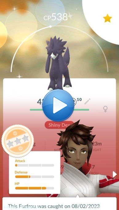 Got myself a  Furfrou last night, had to change it to Heart Trim! #PokemonGo #PoGo #ShinyPokemon