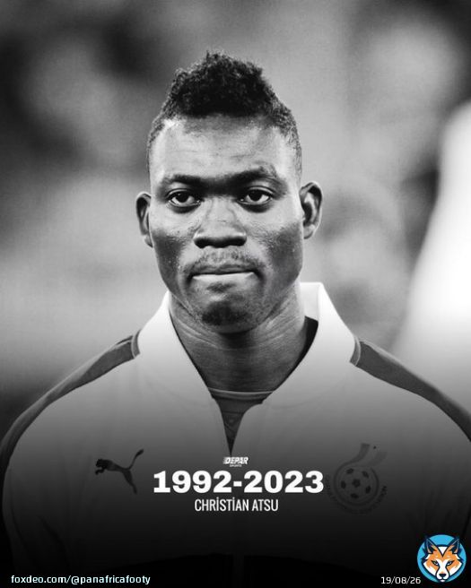 Christian Atsu has tragically been found dead following the earthquakes in Turkey and Syria.  He represented Ghana  at the 2015, 2017 and 2019 AFCON and 2014 World Cup.  He also played for various clubs in Europe. Our heartfelt condolences to his family and friends   #ATSU