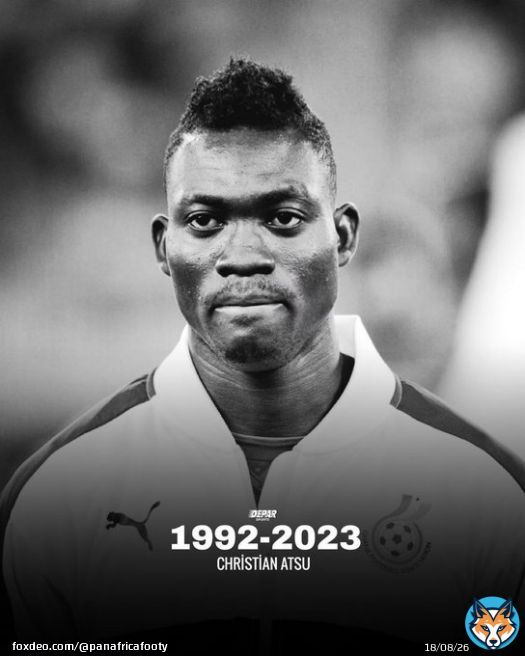 Christian Atsu has tragically been found dead following the earthquakes in Turkey and Syria.  He represented Ghana  at the 2015, 2017 and 2019 AFCON and 2014 World Cup.  He also played for various clubs in Europe. Our heartfelt condolences to his family and friends   #ATSU