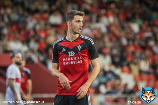 Talent of the Day   Ra&uacute;l Garc&iacute;a  Age: 22 Club: CD Mirandes (on loan from Real Betis) Position: ST Foot: Right Stats: 26 apps, 11 goals, 4 assists Strengths: Positioning, Finishing, Headers, Defensive contribution, Aerial duels Potentiall: 7,5/10  #scouting #Mirandes