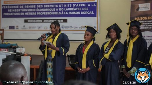De victimes à entrepreneures : 150 femmes #survivantes ont reçu leurs kits de réinsertion à la #MaisonDorcas après 6 mois de formation.     Face à la guerre à l’Est de la RDC, l’espoir progresse malgré tout à #Bukavu.    #FondationPanzi #RDC