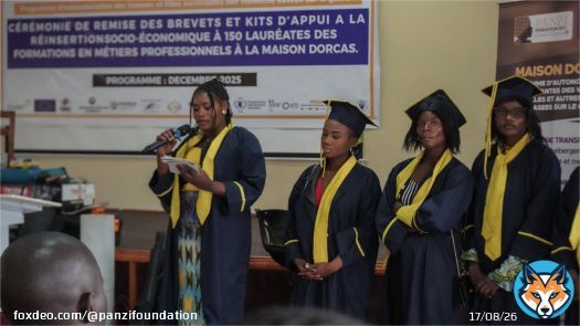 De victimes à entrepreneures : 150 femmes #survivantes ont reçu leurs kits de réinsertion à la #MaisonDorcas après 6 mois de formation.     Face à la guerre à l’Est de la RDC, l’espoir progresse malgré tout à #Bukavu.    #FondationPanzi #RDC