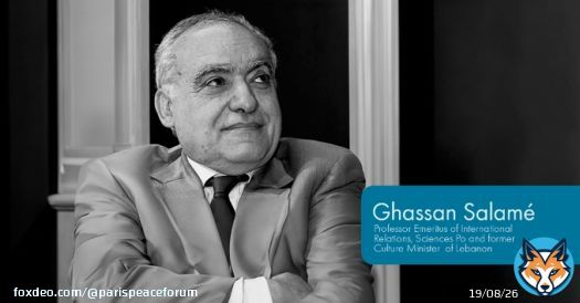 @GhassanSalame will take the stage at the Paris Peace Forum 2024!   Join us online on 11-12 November to get insights on how to build 'A Functioning Global Order'.  #PPF2024Discover all the speakersFrom parispeaceforum.org
