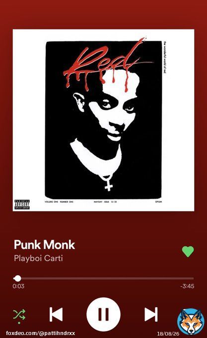 Punk Monk Mondays - 12/18/23 (Different Timezone)  #punkmonkmondays #punkmonk #playboicarti #carti #wholelottared #wlr #dielit #selftitled #vamp #music