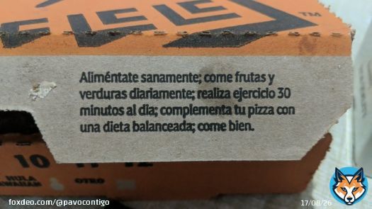 Achinga, yo solo fui por una pizza, no a qu&eacute; me dieran el serm&oacute;n de mi vida.