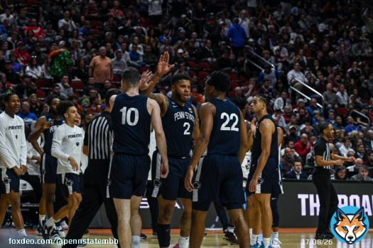 Nittany Lions on a 21-8 run over the last 10:07 & Penn State defense holding the Aggies to 32.0 FG%   #WeAre | #MarchMadness