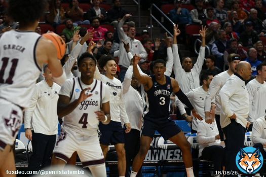 Dancing into the final 4 minutes  @andrewfunk11 still with 24 points, @JalenPickett7 has 19 points, 8 assists & 5 boards  3:59 2nd | 69-48 Penn State  #WeAre | #MarchMadness