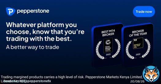 Choose a better way to trade.  Trade now with Pepperstone.