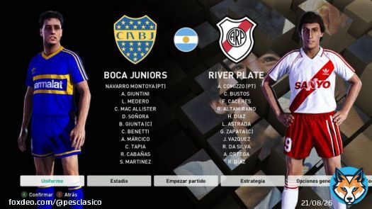 #SUPERCLASICO | Torneo de verano 1993, se enfrentaban #BocaJuniors vs #RiverPlate, algunos pocos, recordaran ese particular e in&eacute;dito short rojo, con el que los de N&uacute;&ntilde;ez saltaban al campo de juego para una nueva edici&oacute;n del supercl&aacute;sico veraniego. #PESCLASICO #eFootballPES2021