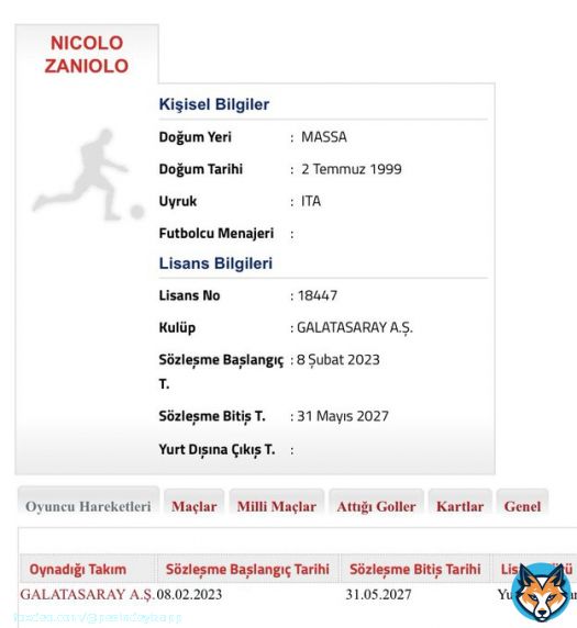 &Uuml;zg&uuml;n&uuml;z ama bu bilgiyi vermemiz lazımdı. Nicolo Zaniolo, Galatasaray'da