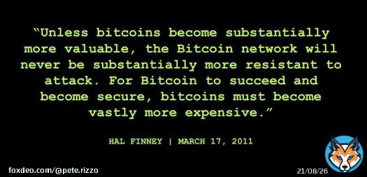Hal Finney predicting $1 million #Bitcoin at $0.80, 12 years ago