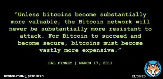 Hal Finney predicting $1 million #Bitcoin at $0.80, 12 years ago