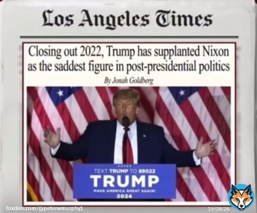 Closing out 2022, Trump has supplanted Nixon as the saddest figure in post-presidential politics. Ouch! #DonaldTrump #USPolitics
