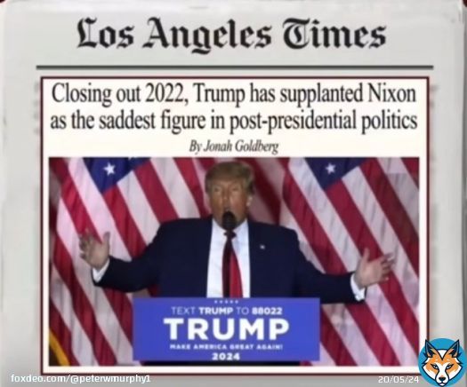 Closing out 2022, Trump has supplanted Nixon as the saddest figure in post-presidential politics. Ouch!  #DonaldTrump #USPolitics