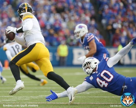 Kenny Pickett has an 87.9 PFF grade against the blitz.  Second highest among QBs blitzed at least 20 times